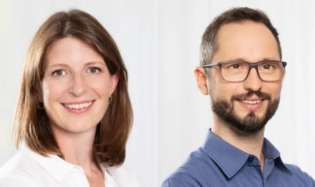 Porträt von Julia Bläsius und Max Ostermayer