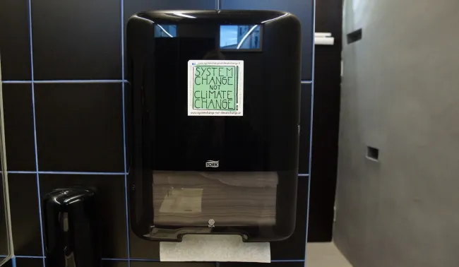 system change not climate change