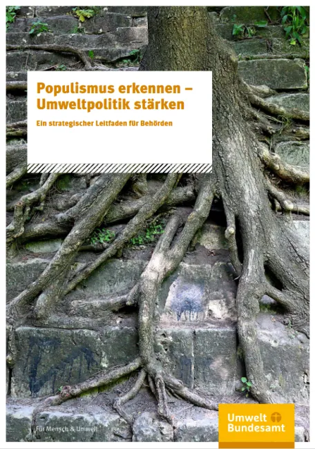 Cover der UBA-Broschüre "Populismus erkennen - Umweltpolitik stärken"