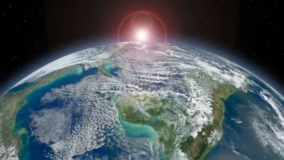 Planet Erde im All