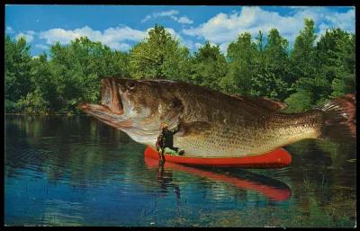 Großer Fisch, kleiner Mensch